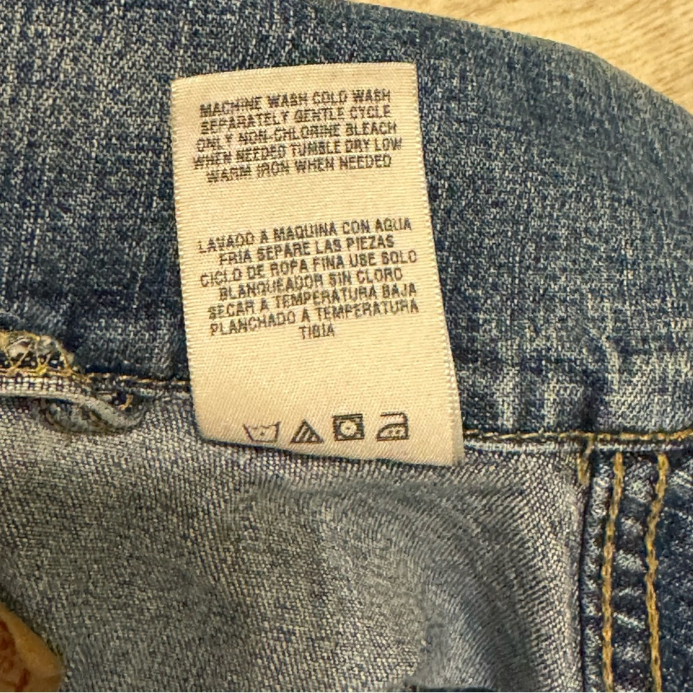 NEW Signature by Levi Stratus Heavy Distressed Rib Cage Denim Jacket Size Small - Picture 13 of 13
